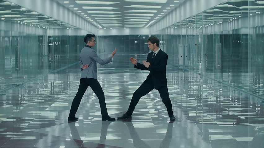 Business kung fu fight