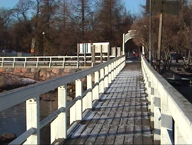 Entrance of the bridge to the wharf