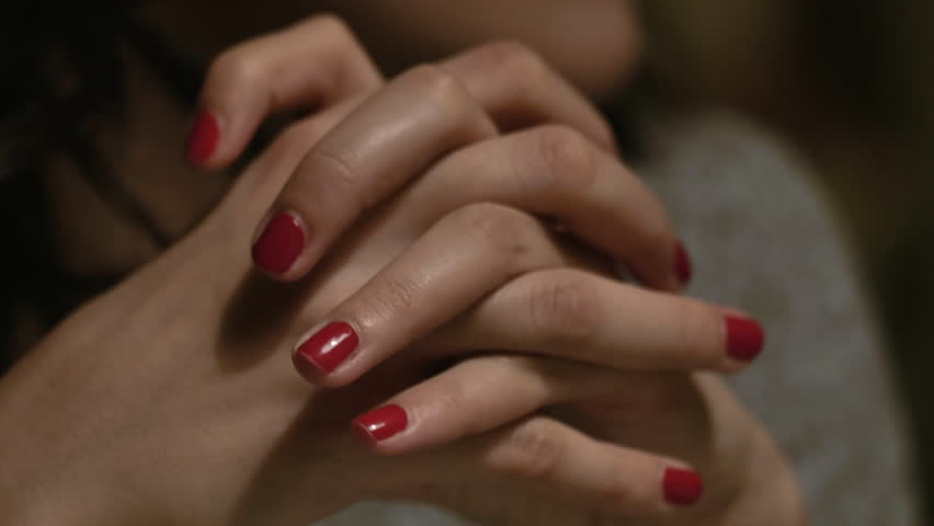 Girl With Red Nail Polish Stock Footage Video 100 Royalty Free Shutterstock