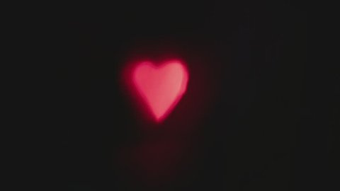 red blinking light on heart monitor
