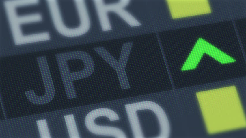 Japanese Yen Rising, Falling. World Stock Footage Video (100% Royalty 