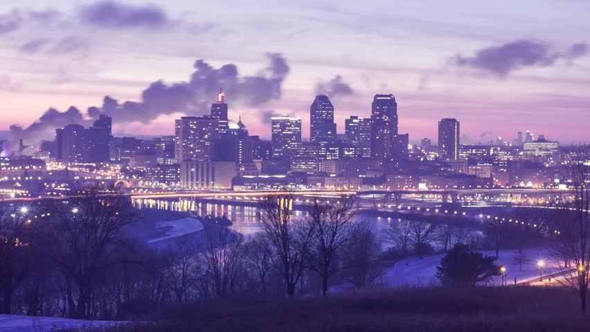 Skyline at Dusk in St. Paul, Minnesota image - Free stock photo - Public Domain photo - CC0 Images