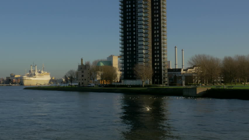 Rotterdam Harbor in the Netherlands - 4K Ultra HD