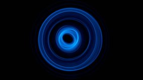 Glowing abstract curved blue lines - Light painted 4K video timelapse
