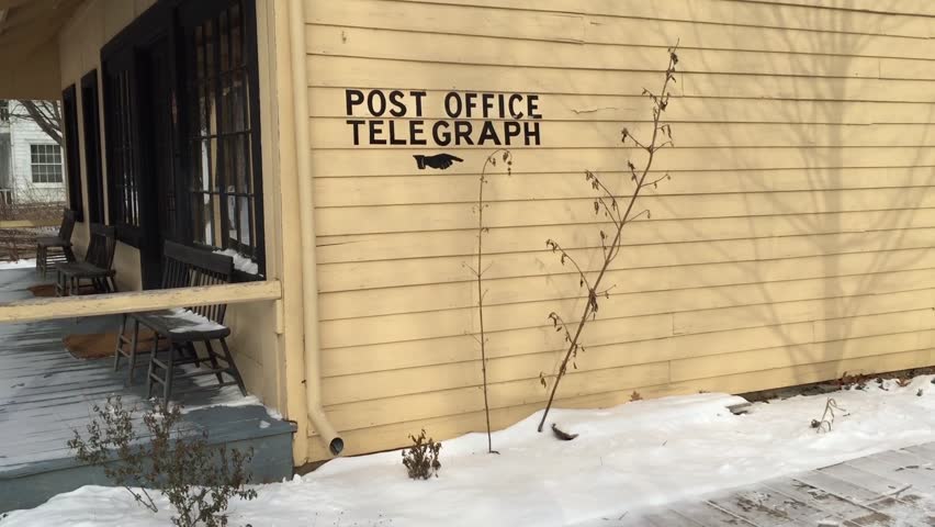 Old West Establishing Shots - Pioneer Town in Winter