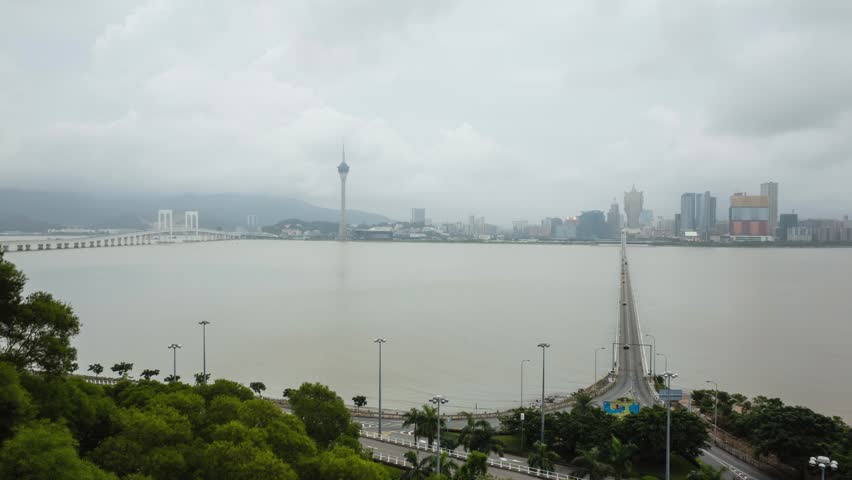 4K timelapse of Macau Tower, China