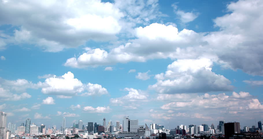 Clouds Loop Above Bangkok City Stock Footage Video 100 Royalty Free Shutterstock