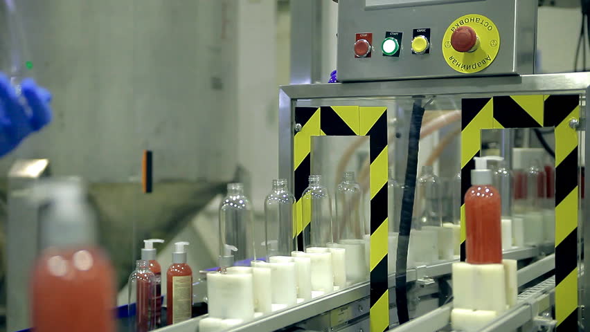 Conveyor production line of soap products