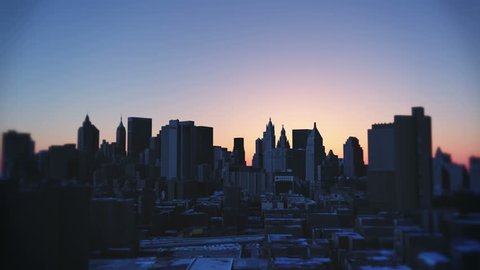 4k timelapse NewYork from day to night,sunrise to sunset,Aerial Of New York City,modern building. cg_03215_4k