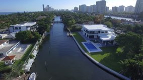 Aerial video of Golden Beach FL