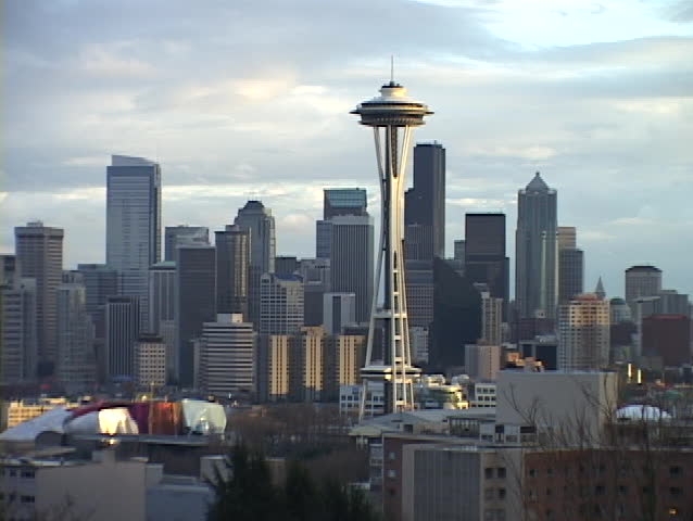 Seattle city skyline in Washington.