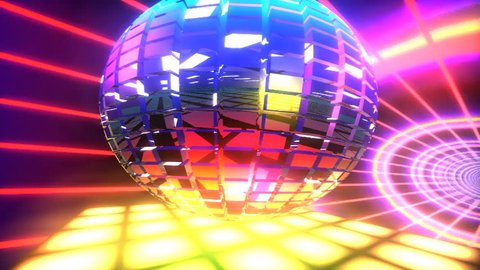 motion graphic disco ball video