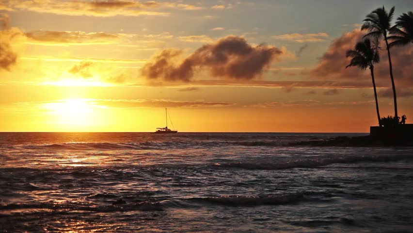 Sunset over Beach | Kona, Hawaii