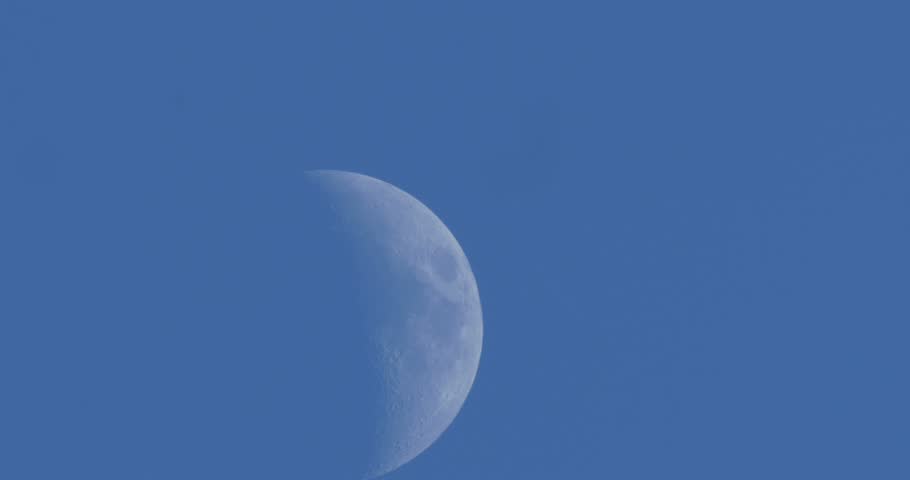 Waxing Crescent Moon shot from Cocoa Beach January 2016 | Shutterstock HD Video #13967780