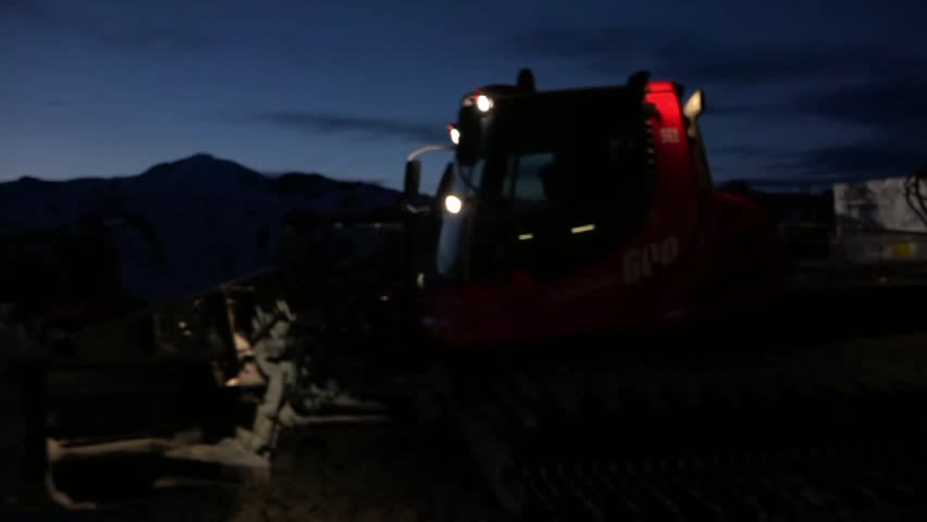 Snowcat    at work,Snow level | Shutterstock HD Video #13968488