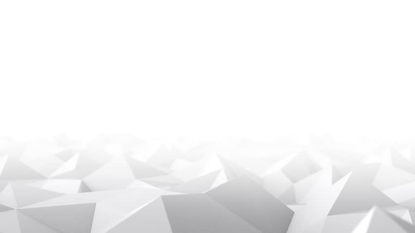 White Low Poly Abstract Background. Stock Footage Video ...