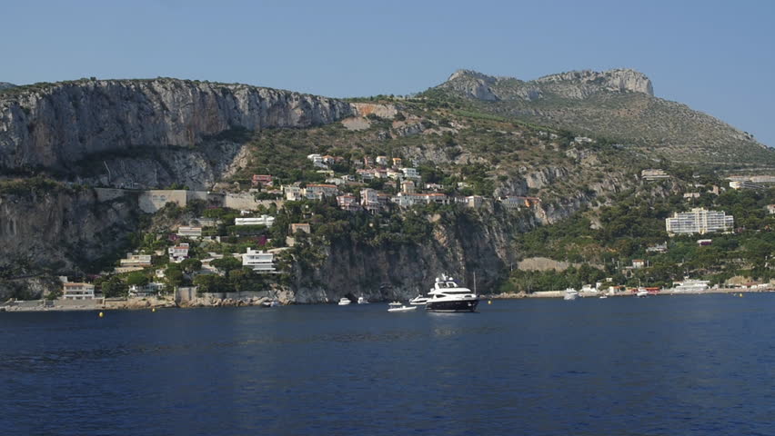 French Riviera boat ride, Monaco. Luxury yachts.