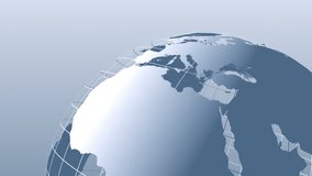 Rotating earth globe with transparent oceans and detailed texture map - Powered by Shutterstock - Get 15% off with code: PIKWIZARD15