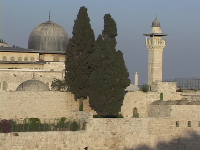 The Al Aksa Mosque and Dome of The Rock stand in Jerusalem, Israel.