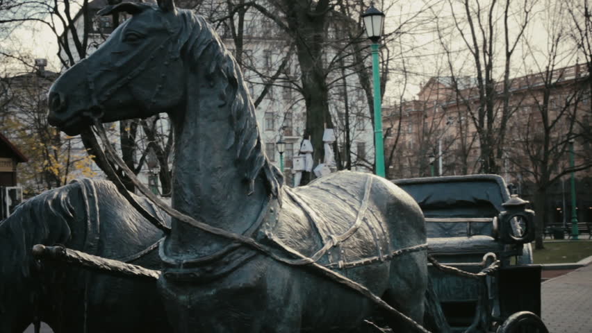 Horses statue in Minsk