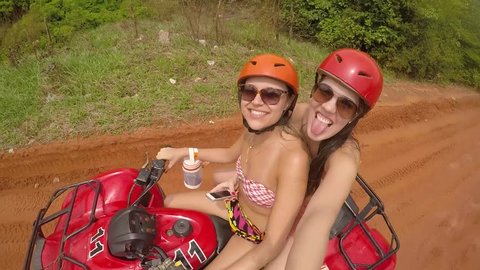 Girls Having Fun in the Buggy, Natal, Brazil