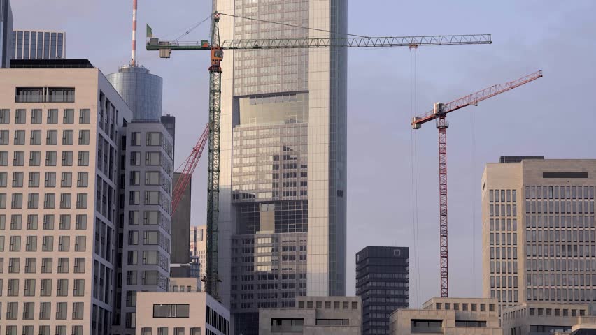 construction boom, high-end real estate Royalty-Free Stock Footage #14024726