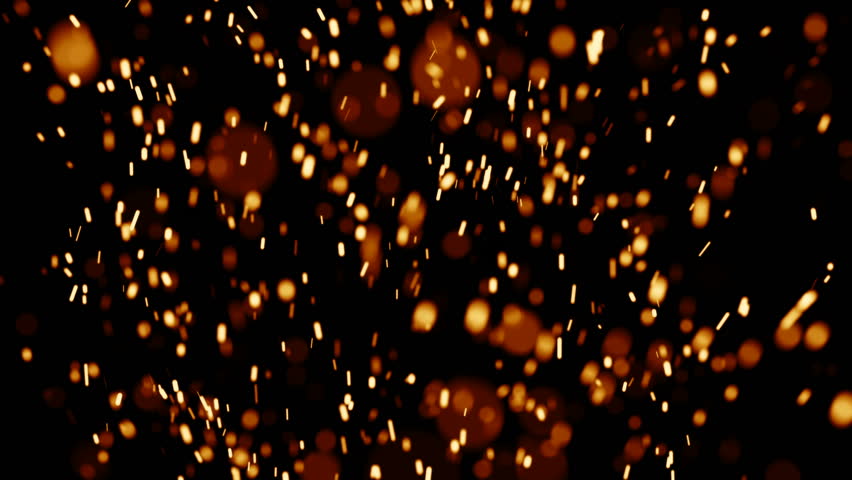Rising Embers, High Flames (30fps). Fire on high heat, hot burning embers rise up. The shallow focus makes the particles bokeh. Royalty-Free Stock Footage #14027108