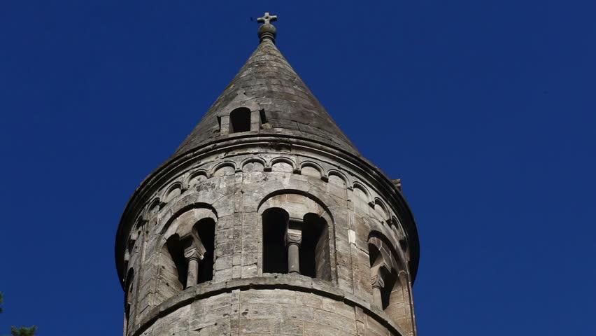 a tower of an german abbey