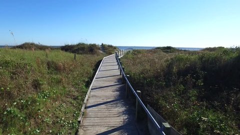 Walkway To The Beach