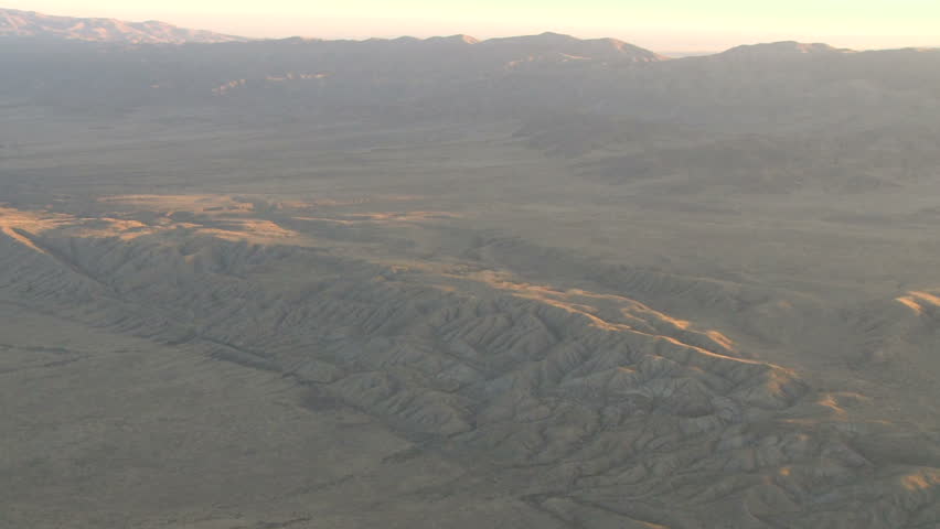 aerial shot of Carizzo Plain 