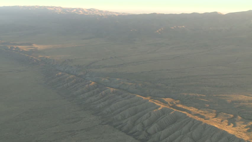 Aerial view of San Andreas Fault