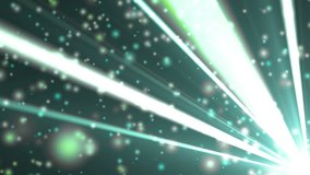 Abstract neon background with rays and particles.Space background stars with spinning camera. VJ Loops animation.
