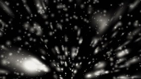 Abstract silver background with rays and particles.Space background grey stars with spinning camera. VJ Loops animation.