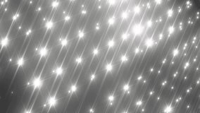 Floodlights Disco Silver Background.Creative bright flood lights flashing. .Disco spectrum lights concert spot bulbs. Flood lights disco background grey. VJ Loops animation.