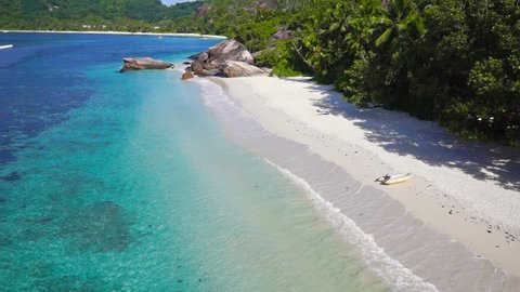 Luxury beach in Seychelles island paradise