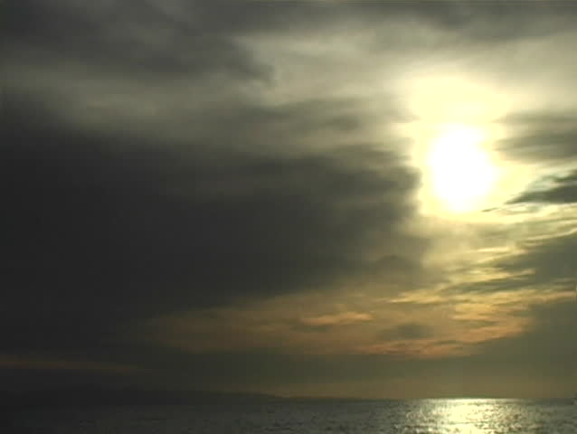 The sun lights a path to eternity.