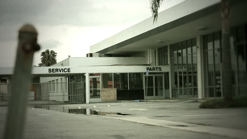 Static shot of service and parts entrance