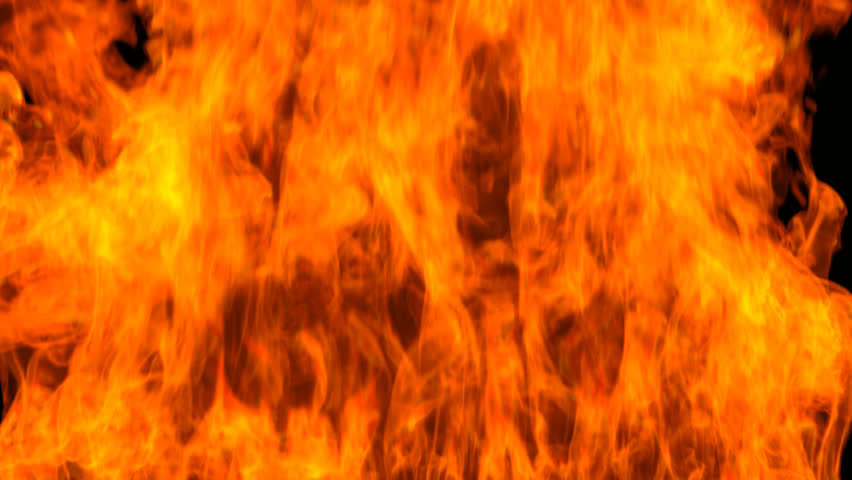 02505 Close-up Intense Red Flames Fire Stock Footage Video (100% 