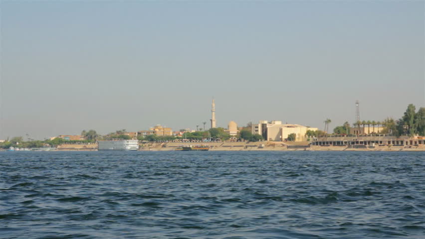 crossing of the Nile River in Luxor, Egypt