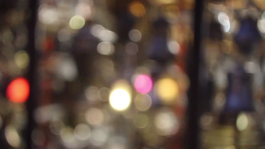 Eastern pitchers stand on a shelf in an turkish shop, Ankara