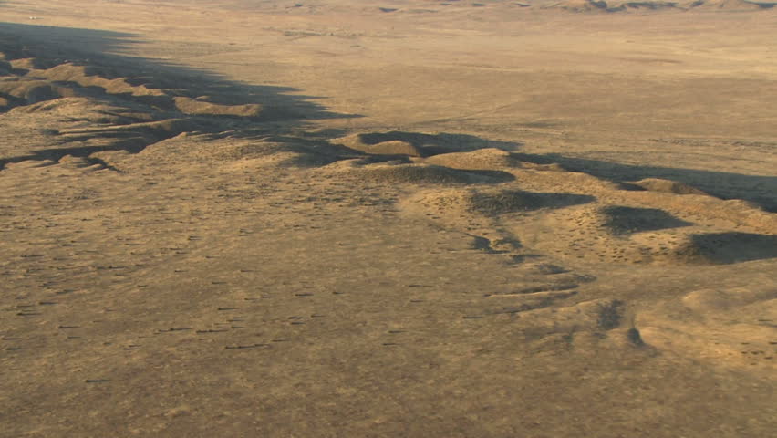 aerial shot of Carizzo Plain 