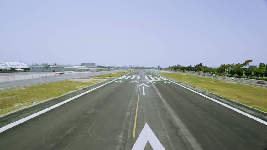 4k / Ultra HD version Aerial view taking off from Californian Airport runway. San Francisco and Los Angeles airports. Shot on RED Epic