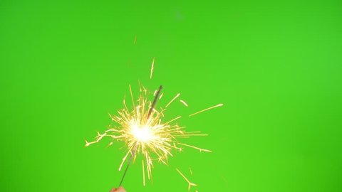 Sparklers on the Green Screen