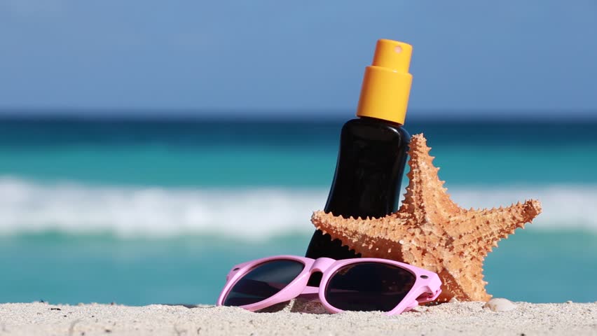 sunglasses and sunscreen