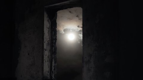 Timelapse Full Moon Rising Night Sky Stock Footage Video (100% Royalty ...