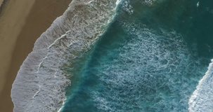 4k epic aerial video of Playa de Cofete from above.
