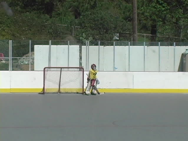 Kids inline skating championship game winning goal.