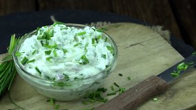Rotating Herb Curd (4K; not loopable)