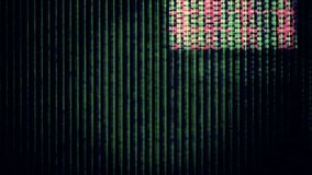 TV Noise 0736: Digital TV data dropout shifts and flickers (Video Loop).