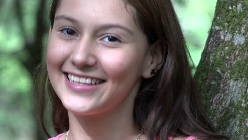 Petite Teen Girl Smiling